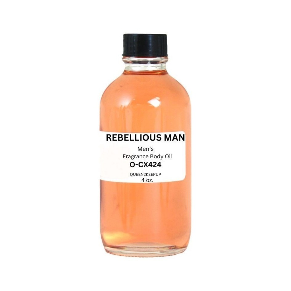 Rebellious Man (Men) Body Oil 4 oz Fragrance All Natural Scent